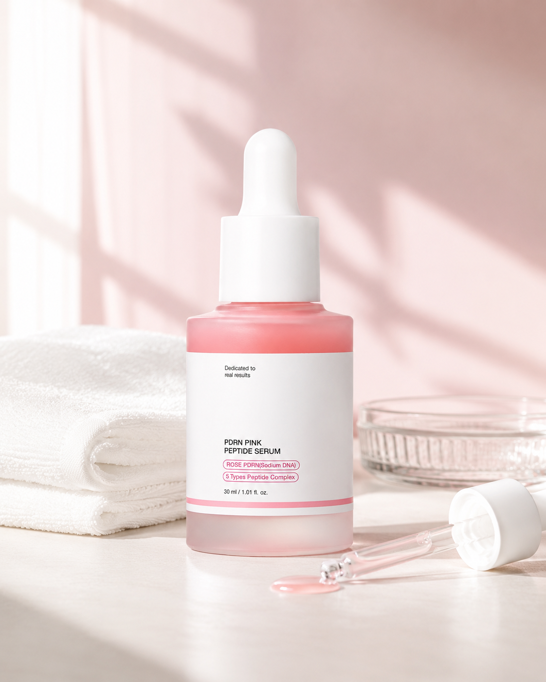 Rose PDRN & 5-Peptide Glow Serum