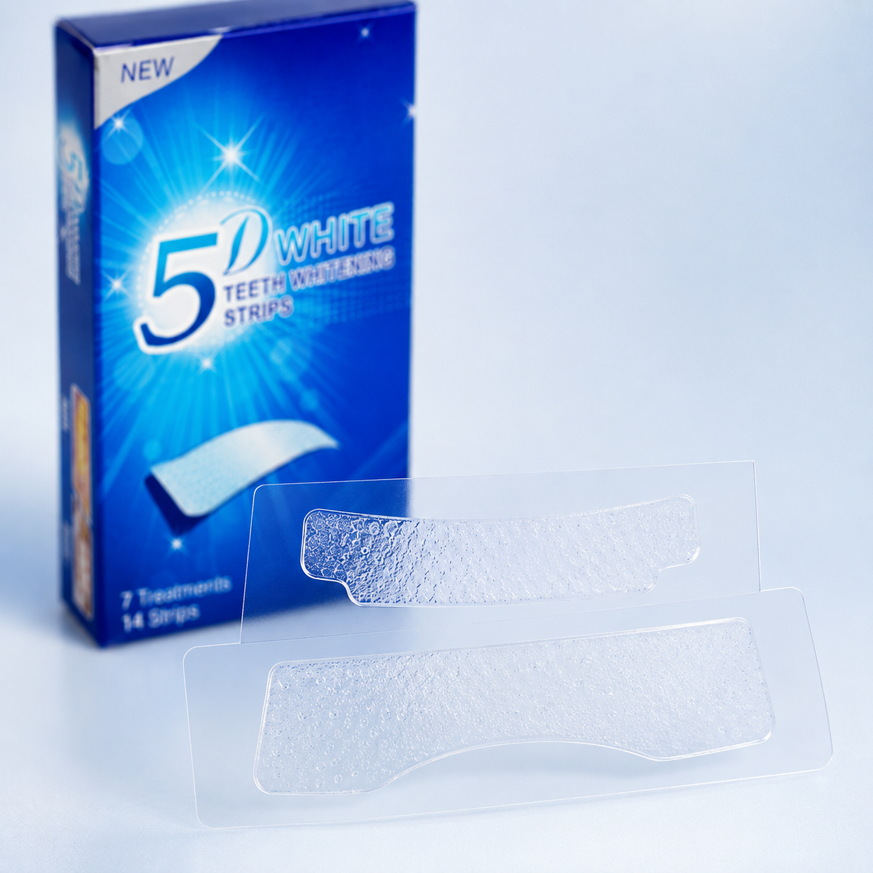 5D White Teeth Whitening Strips (1 Box-14Strips)